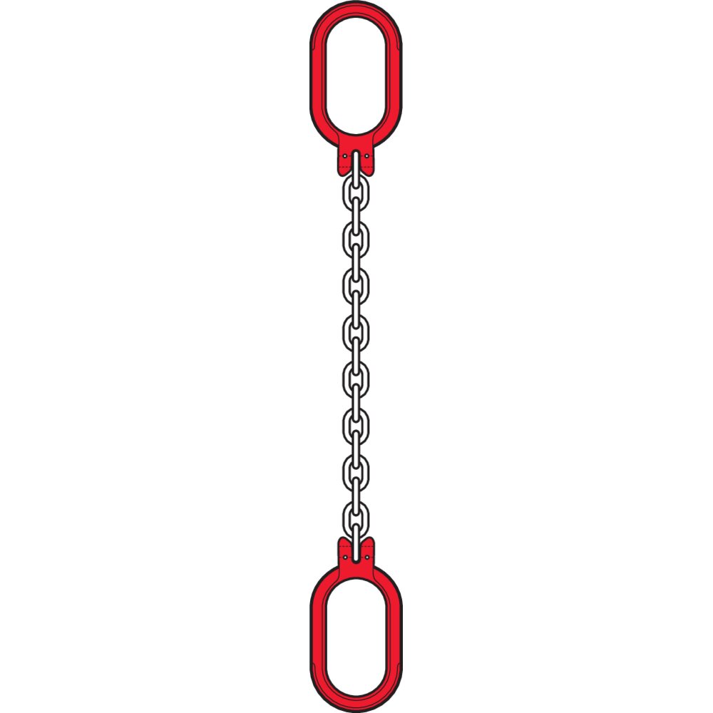 Single Leg Chain Slings Grade 10 For Lifting Certex UK
